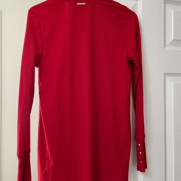 MICHAEL KORS Red Cardigan - Size Small - Picture 5 of 5